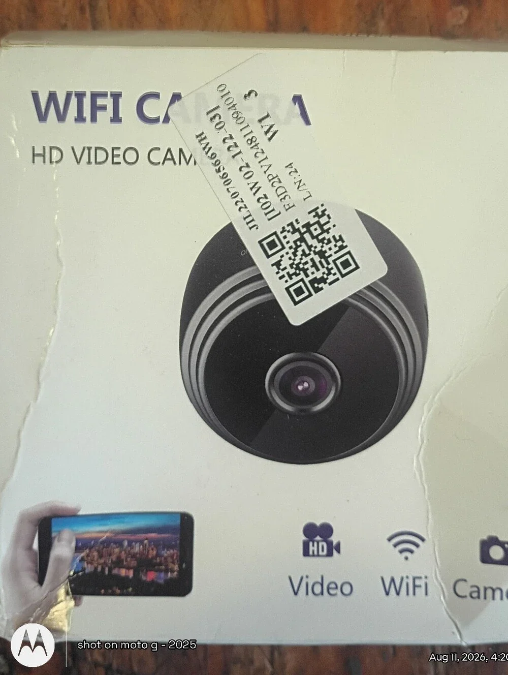 Lot of 2 New Wireless WiFi HD Mini Cameras (Model W02 / I02W02)